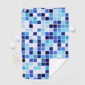 Zwembad Tegels, Blauw Mozaïek Tegels, Geometrisch Golfhanddoek (Insitu)