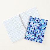 Zwembad Tegels, Blauw Mozaïek Tegels, Geometrisch  Notitieboek (Binnen)