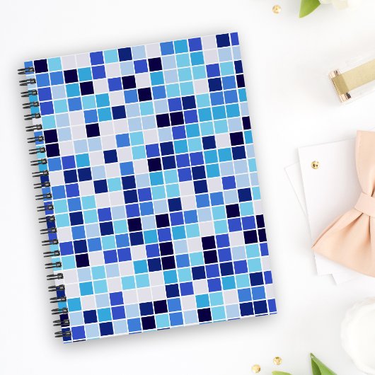 Zwembad Tegels, Blauw Mozaïek Tegels, Geometrisch  Planner