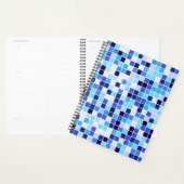 Zwembad Tegels, Blauw Mozaïek Tegels, Geometrisch  Planner (Display)