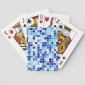 Zwembad Tegels, Blauw Mozaïek Tegels, Geometrisch  Pokerkaarten (Achterkant)