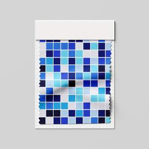 Zwembad Tegels, Blauw Mozaïek Tegels, Geometrisch Stof