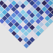Zwembad Tegels, Blauw Mozaïek Tegels, Geometrisch  Tissuepapier (Detail)