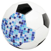 Zwembad Tegels, Blauw Mozaïek Tegels, Geometrisch Voetbal (Drie kwart)