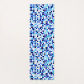 Zwembad Tegels, Blauw Mozaïek Tegels, Geometrisch Yogamat (Achterkant)