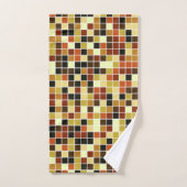 Zwembad Tegels, Bruine Mozaïek Tegels, Geometrisch Bad Handdoek (Handdoek)