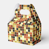 Zwembad Tegels, Bruine Mozaïek Tegels, Geometrisch Bedankdoosjes (Achterkant)