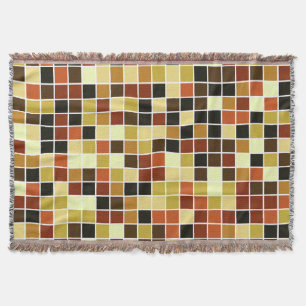 Zwembad Tegels, Bruine Mozaïek Tegels, Geometrisch Deken