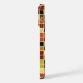 Zwembad Tegels, Bruine Mozaïek Tegels, Geometrisch iPhone Hoesje (Linkerkant)