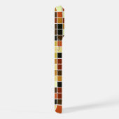 Zwembad Tegels, Bruine Mozaïek Tegels, Geometrisch iPhone Hoesje (Rechterkant)