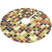 Zwembad Tegels, Bruine Mozaïek Tegels, Geometrisch Kerstboom Rok (Gekanteld)