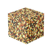 Zwembad Tegels, Bruine Mozaïek Tegels, Geometrisch Kubus (Achter hoekig)