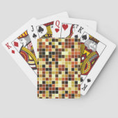 Zwembad Tegels, Bruine Mozaïek Tegels, Geometrisch Pokerkaarten (Achterkant)