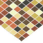 Zwembad Tegels, Bruine Mozaïek Tegels, Geometrisch Tafelkleed (Gekanteld)