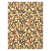 Zwembad Tegels, Bruine Mozaïek Tegels, Geometrisch Tafelkleed (Voorkant)