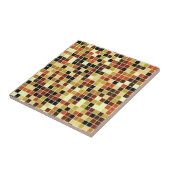 Zwembad Tegels, Bruine Mozaïek Tegels, Geometrisch Tegeltje (Zijkant)