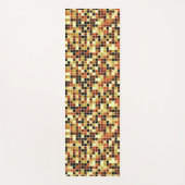 Zwembad Tegels, Bruine Mozaïek Tegels, Geometrisch Yogamat (Voorkant)