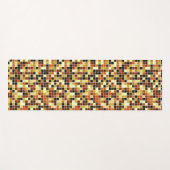 Zwembad Tegels, Bruine Mozaïek Tegels, Geometrisch Yogamat (Voorkant (horizontaal))