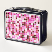 Zwembad Tegels, Roze Mozaïek Tegels, Geometrisch P (Voorkant)