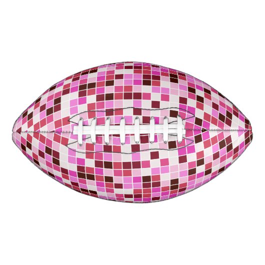 Zwembad Tegels, Roze Mozaïek Tegels, Geometrisch P American Football (Voorkant)