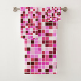 Zwembad Tegels, Roze Mozaïek Tegels, Geometrisch P Bad Handdoek