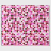 Zwembad Tegels, Roze Mozaïek Tegels, Geometrisch P Cadeaupapier (Vlak)