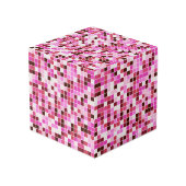 Zwembad Tegels, Roze Mozaïek Tegels, Geometrisch P Kubus (Voorkant hoekig)