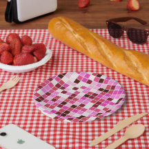 Zwembad Tegels, Roze Mozaïek Tegels, Geometrisch P