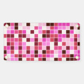 Zwembad Tegels, Roze Mozaïek Tegels, Geometrisch P Spandoek (Horizontaal)
