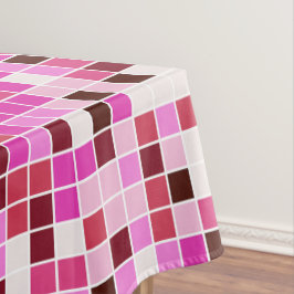 Zwembad Tegels, Roze Mozaïek Tegels, Geometrisch P Tafelkleed