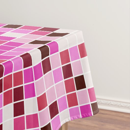 Zwembad Tegels, Roze Mozaïek Tegels, Geometrisch P Tafelkleed (Voorbeeld)