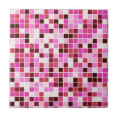 Zwembad Tegels, Roze Mozaïek Tegels, Geometrisch P Tegeltje (Voorkant)