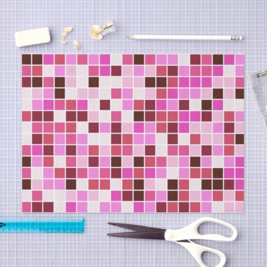 Zwembad Tegels, Roze Mozaïek Tegels, Geometrisch P Tissuepapier (Craft)