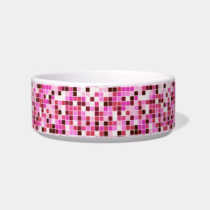 Zwembad Tegels, Roze Mozaïek Tegels, Geometrisch P Voerbakje