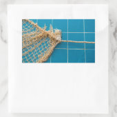 Zwembad tijden rechthoekige sticker (Tas)