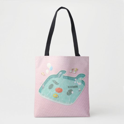 zwembad tote bag (Voorkant)