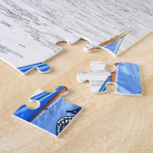 Zwembad van de Jardin du Luxembourg - Parijs Legpuzzel (Zijkant)