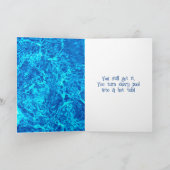 Zwembad Verjaardag Kaart (Binnen)