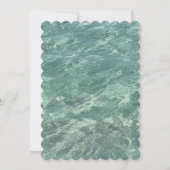 Zwembad Verjaardagsfeest Blauw Water Custom Age Co Kaart (Achterkant)