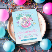 Zwembad Verjaardagsfeest Eenhoorn Flamingo Tropica Kaart