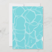 Zwembad Verjaardagsfeestje, Zwembad Kinder Zwemfee Kaart (Achterkant)