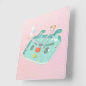 zwembad vierkante klok (Hoek)