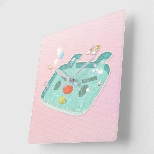 zwembad vierkante klok (Hoek)