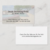 Zwembad Visitekaartje (Voorkant / Achterkant)