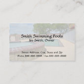 Zwembad Visitekaartje (Voorkant)