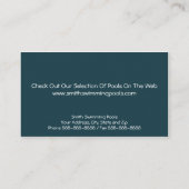 Zwembad Visitekaartje (Achterkant)