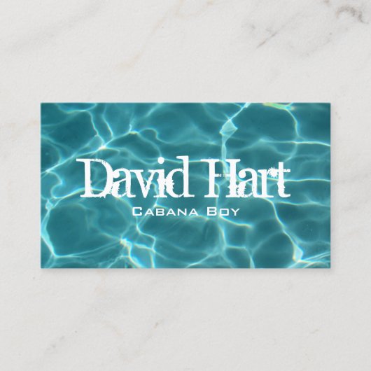 zwembad visitekaartje (Voorkant)