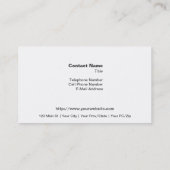 zwembad visitekaartje (Achterkant)