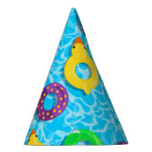 Zwembad vol met bloemen feesthoedjes (Rechts)