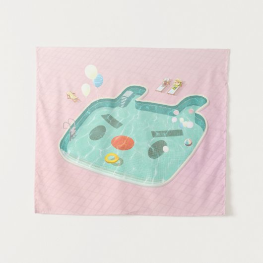 zwembad wandkleed (Voorkant (horizontaal))